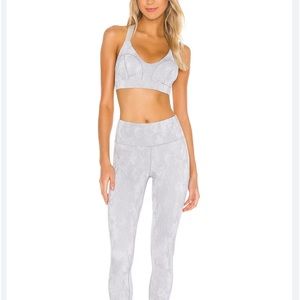 Revolve Lilybod Zinnia Crop Sports Bra and High Waist Full Length Legging XS